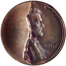 1967 1C Lincoln Cent--45% Obverse Die B
