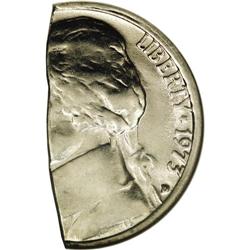 1973-D 5C Jefferson Nickel--45% Straigh