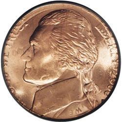 2000-P 5C Jefferson Nickel--Struck on a