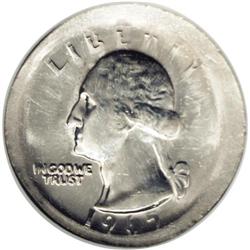 1965 25C Washington Quarter--Broadstruc