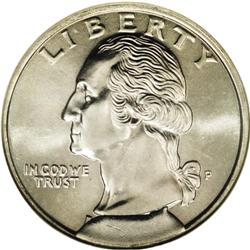 19??-P 25C Washington Quarter--Die Brea
