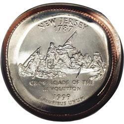 1999-P 25C New Jersey Quarter--Reverse 