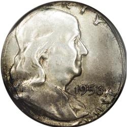 1956 50C Franklin Half Dollar--Struck o
