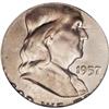 Image 1 : 1957 50C Franklin Half--Struck on a Fiv