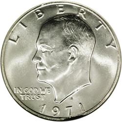 1971-S S$1 Silver Eisenhower Dollar--5%