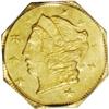 Image 1 : "1871 25C Liberty Octagonal 25 Cents, BG"