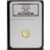Image 3 : 1849-D G$1 MS64 NGC. Variety 1-B. The t