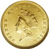 Image 1 : 1855-D G$1 MS64 NGC. Variety 7-I. The s
