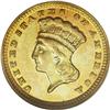 Image 1 : 1857-D G$1 MS62 NGC. Variety 9-L. A mod