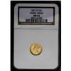 Image 3 : 1857-D G$1 MS62 NGC. Variety 9-L. A mod