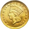 Image 1 : "1860-D G$1 MS64 NGC. Variety 12-P, the "