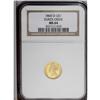 Image 3 : "1860-D G$1 MS64 NGC. Variety 12-P, the "