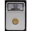 Image 3 : 1846-D/D $2 1/2 AU58 NGC. Variety 7-K. 