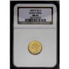Image 3 : 1849-D $2 1/2 MS62 NGC. Variety 12-M. T