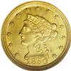Image 1 : 1850-D $2 1/2 MS61 NGC. Variety 13-M. O