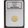 Image 3 : 1851-D $2 1/2 MS65 NGC. A carefully pre