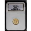 Image 3 : 1853-D $2 1/2 MS62 NGC. Variety 16-M. T