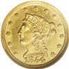 Image 1 : 1854-D $2 1/2 MS64 NGC.Ex: Winthop Carn