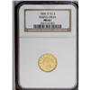 Image 3 : 1856-D $2 1/2 MS61 NGC. Variety 19-M. T