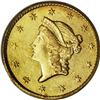 Image 1 : 1849-C G$1 Open Wreath AU58 PCGS. 1849-