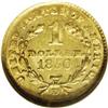 Image 2 : 1850-D G$1 AU58 NGC. Variety 2-C. This 