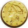 Image 1 : 1852-D G$1 AU58 NGC. Variety 4-F. This 
