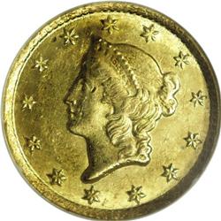 1853-C G$1 MS63 NGC. Variety 8-I. This 