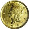 Image 1 : 1853-C G$1 MS63 NGC. Variety 8-I. This 