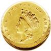 Image 1 : 1854 G$1 Type Two MS62 NGC. An assertiv