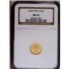 Image 3 : 1854 G$1 Type Two MS62 NGC. An assertiv