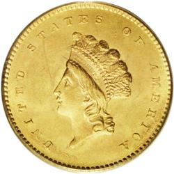 1854 G$1 Type Two MS65 PCGS. Breen-6037