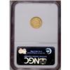 Image 2 : 1855 G$1 AU58 NGC. Satiny textured surf