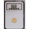 Image 3 : 1855 G$1 MS61 NGC. Well struck for this