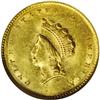 Image 1 : 1855 G$1 MS62 NGC. A frosty Mint State 