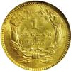 Image 2 : 1855 G$1 MS62 NGC. A frosty Mint State 