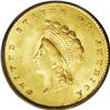 Image 1 : 1855 G$1 MS64 PCGS. Booming cartwheel l