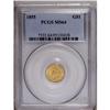 Image 3 : 1855 G$1 MS64 PCGS. Booming cartwheel l