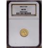 Image 3 : "1855-O G$1 AU55 NGC. The 1855-O, with a"