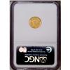 Image 2 : 1856 G$1 Upright 5 MS64 NGC. This lustr