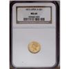 Image 1 : 1873 G$1 Open 3 MS64 NGC. With an unusu