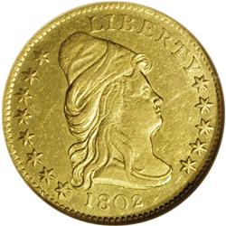 "1802/1 $2 1/2 AU58 NGC. Breen-6118, Bas"