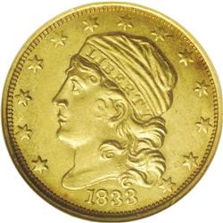 "1833 $2 1/2 MS64 NGC. Bass-3030, Breen-"