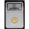 Image 3 : "1833 $2 1/2 MS64 NGC. Bass-3030, Breen-"