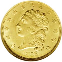 1836 $2 1/2 Block 8 MS62 NGC. McCloskey