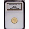 Image 1 : "1843-O $2 1/2 Small Date, Crosslet 4 MS"