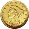 Image 1 : 1844-C $2 1/2 XF45 NGC. Variety 6-E. Th