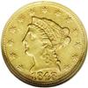 Image 1 : 1848-D $2 1/2 AU50 NGC. Variety 10-M. T