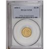 Image 1 : 1850-C $2 1/2 VF35 PCGS. A rare Charlot