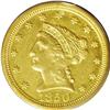 Image 1 : 1850-C $2 1/2 AU55 PCGS. Variety 12-H. 