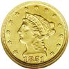 Image 1 : 1851-D $2 1/2 AU55 NGC. Variety 14-M. S